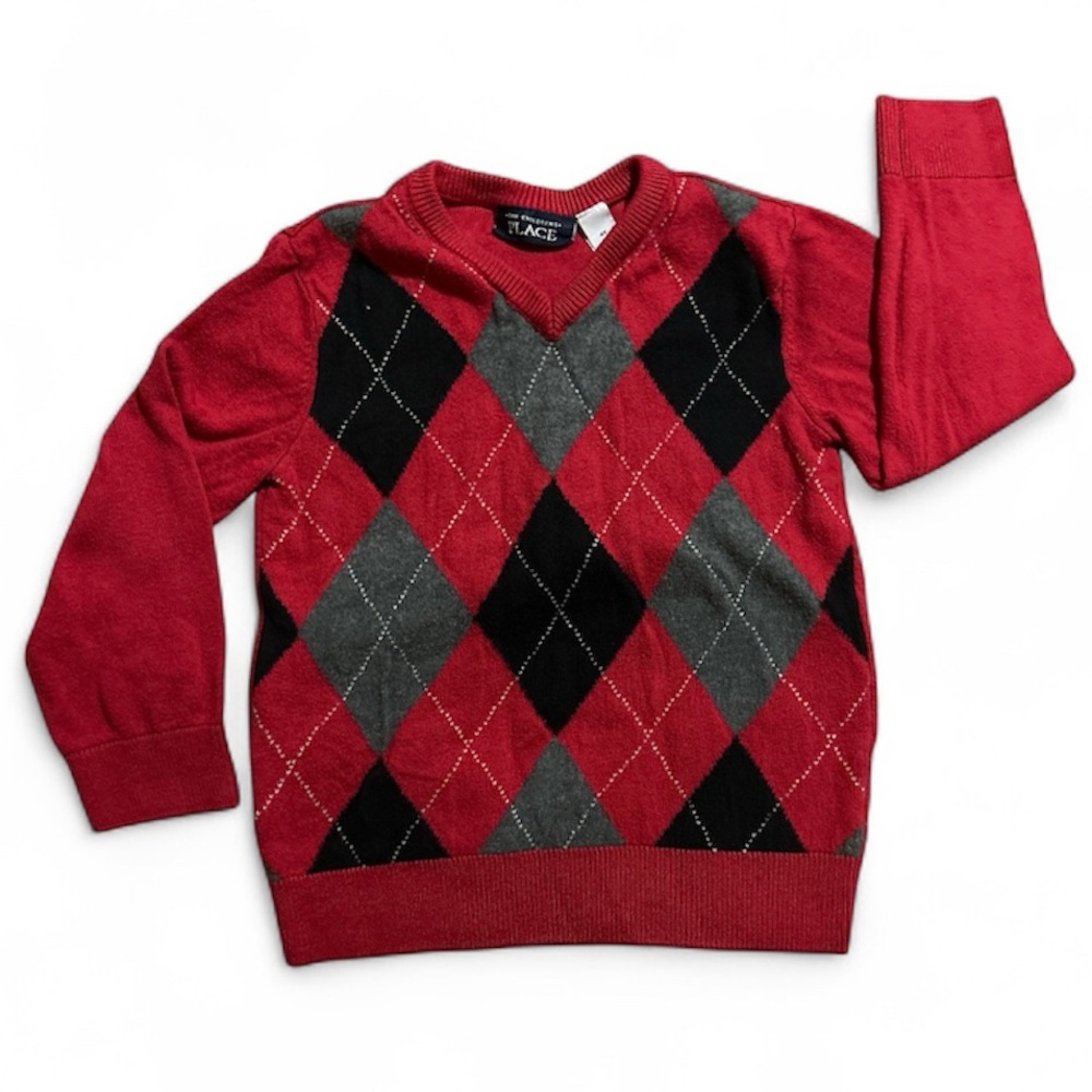 Boys Argyle Sweater – Size 4T